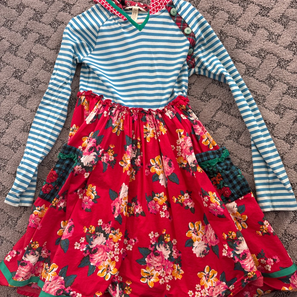 Matilda Jane Floral and Striped Dress